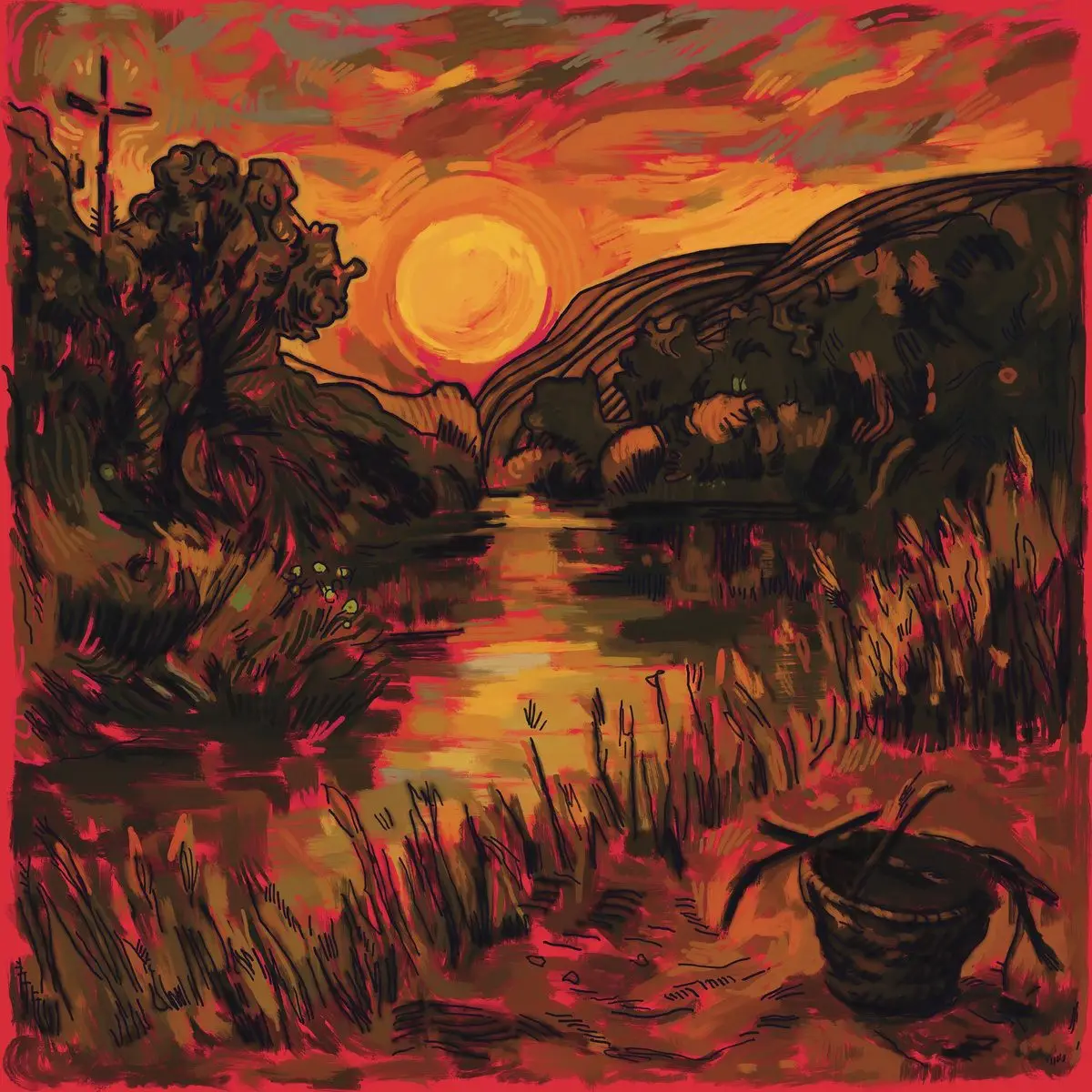 Portada del single A la vera de las cañas